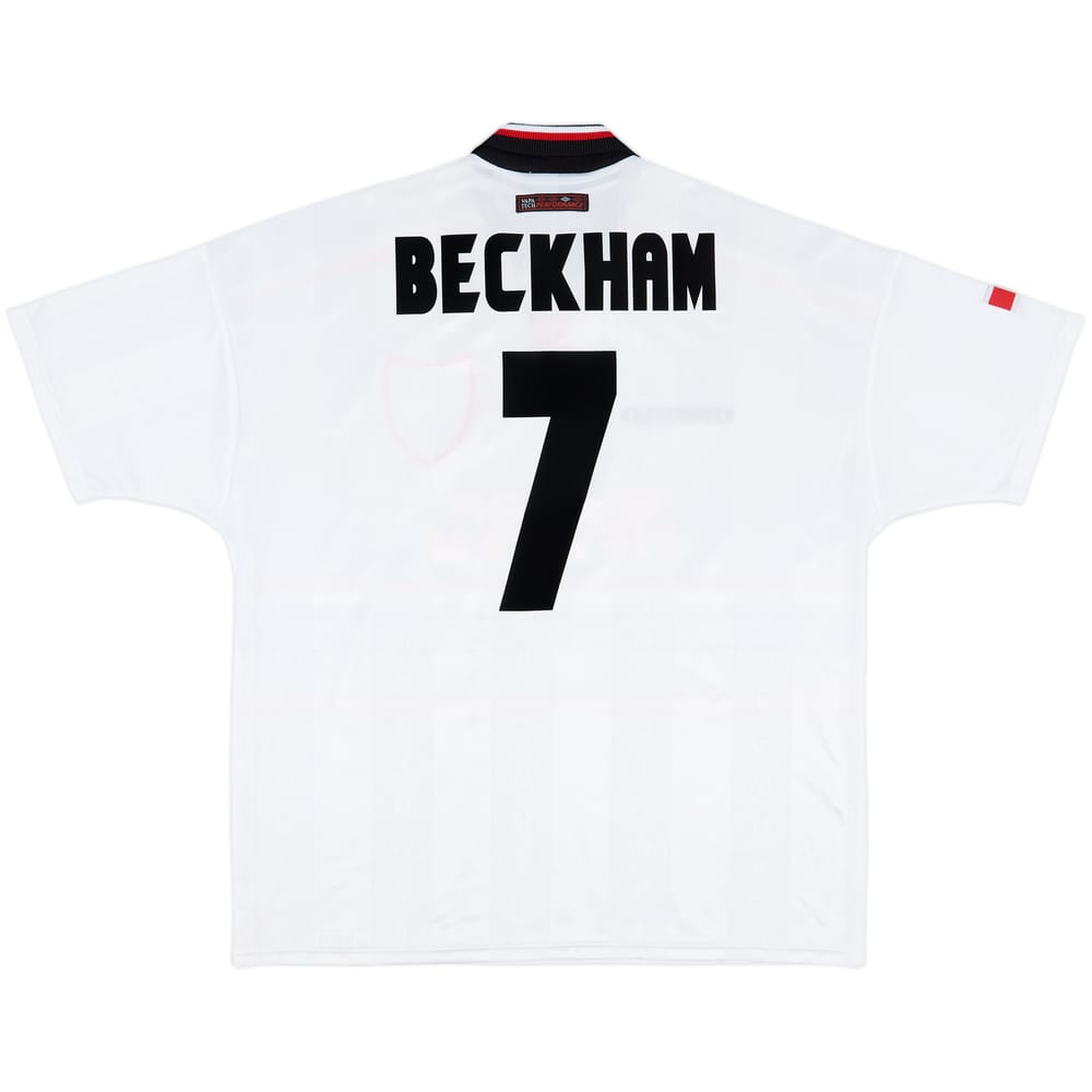 1997-99 Manchester United Away Shirt Beckham #7 - 7/10 - (XXL)