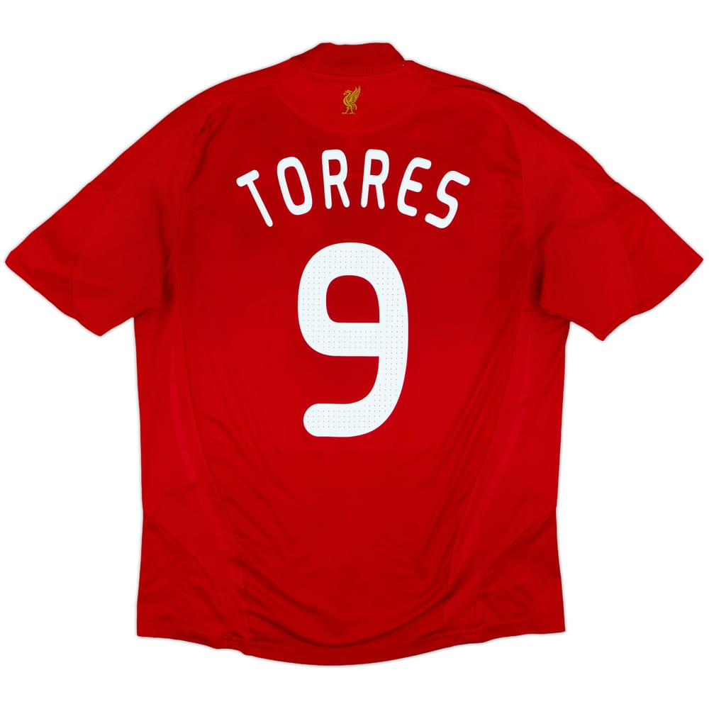 2008-10 Liverpool Home Shirt Torres #9 - 7/10 - (L)