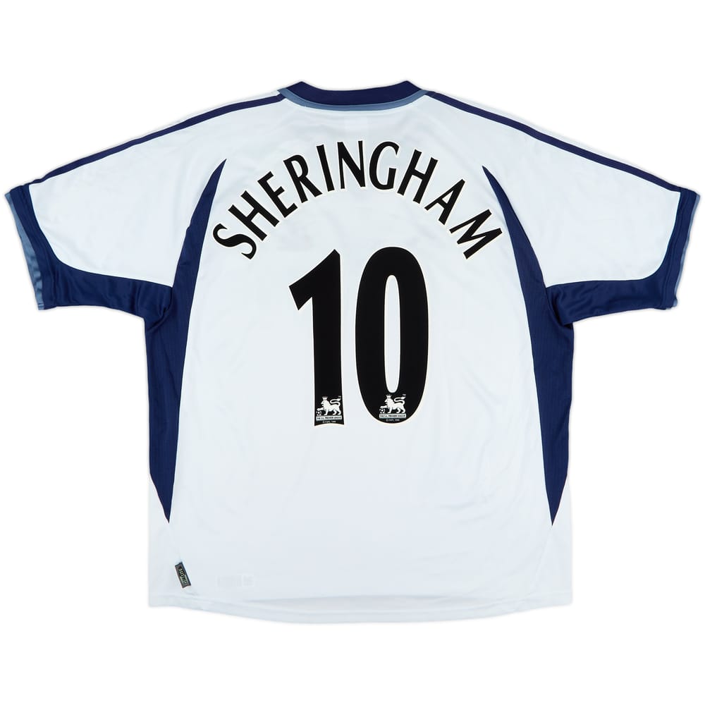 2001-02 Tottenham Home Shirt Sheringham #10 - 8/10 - (XL)