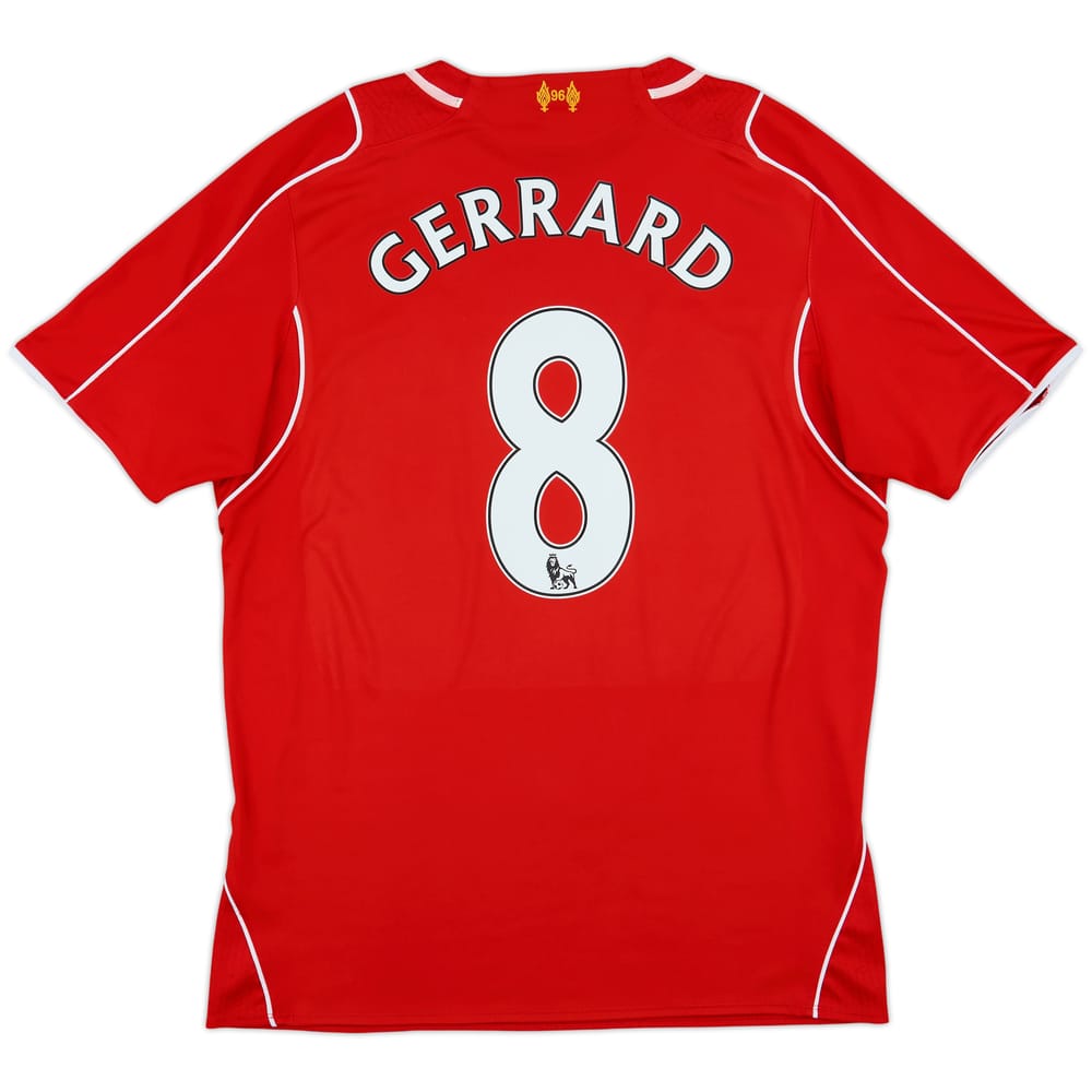 2014-15 Liverpool Home Shirt Gerrard #8 - 6/10 - (L)