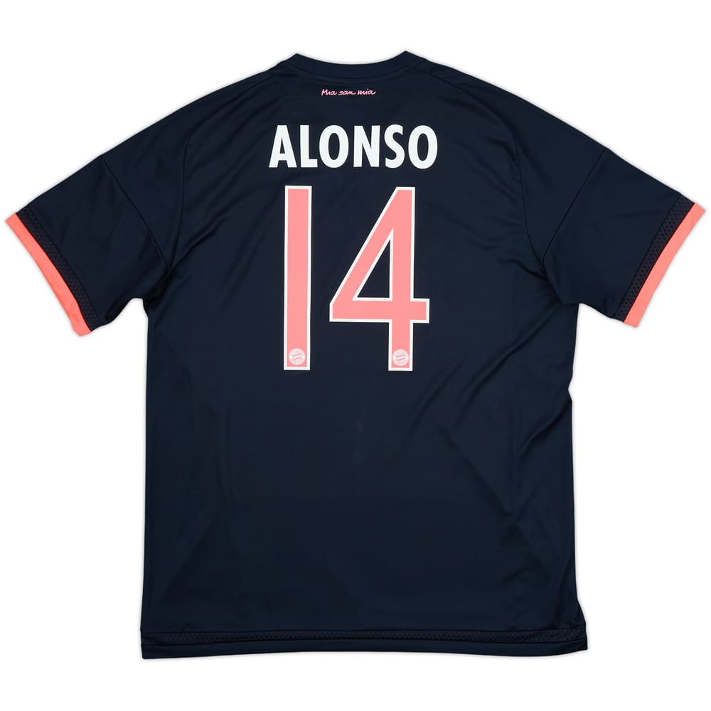 2015-16 Bayern Munich Third Shirt Alonso #14 - 8/10 - (L)