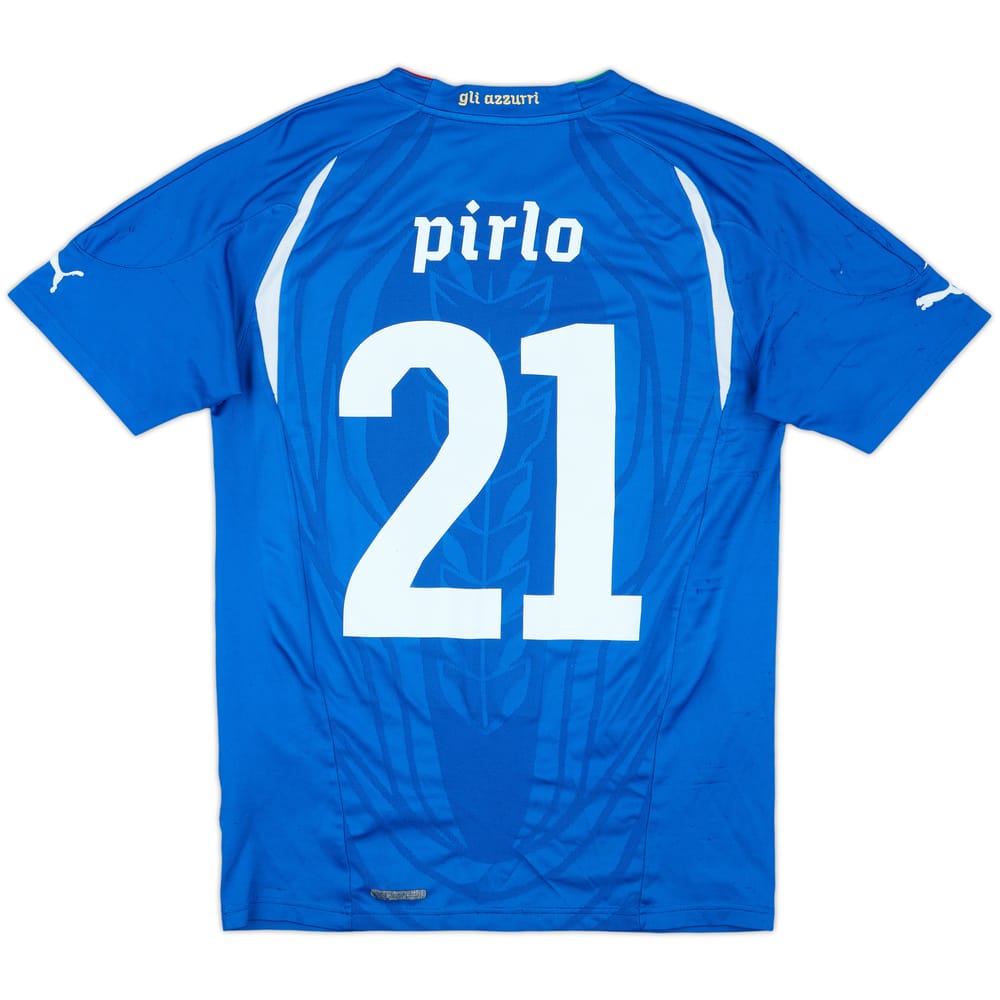 2010-12 Italy Home Shirt Pirlo #21 - 7/10 - (S)
