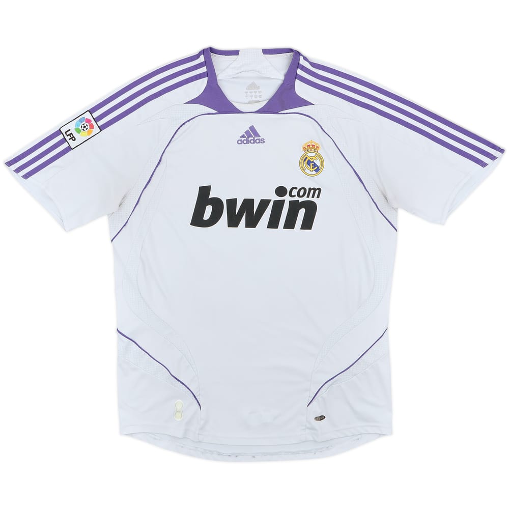 2007-08 Real Madrid Home Shirt - 5/10 - (L)