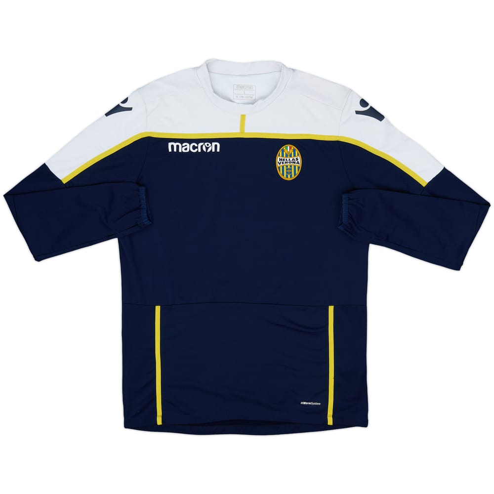 2018-19 Hellas Verona Macron Sweat Top - 5/10 - (L)