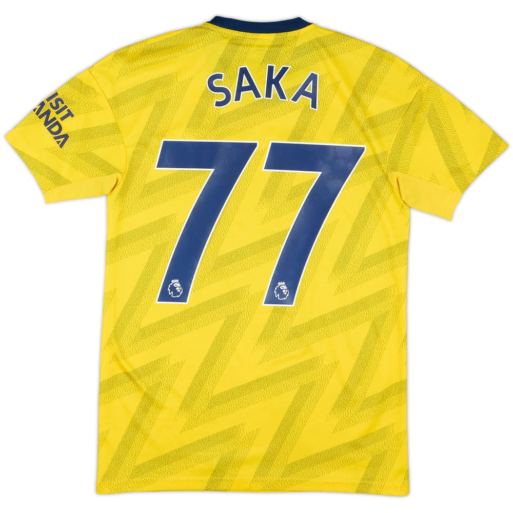 2019-20 Arsenal Away Shirt Saka #77 - 7/10 - (XS)