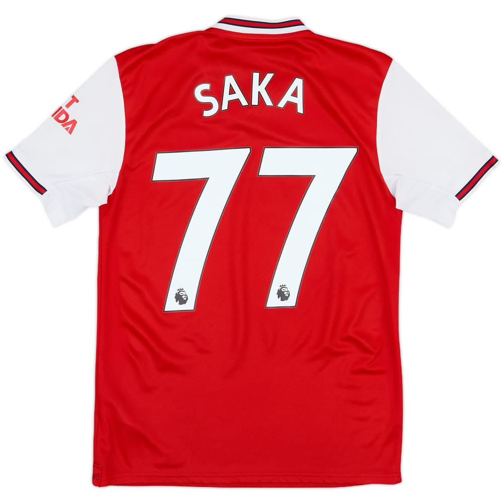 2019-20 Arsenal Home Shirt Saka #77 - 7/10 - (XS)