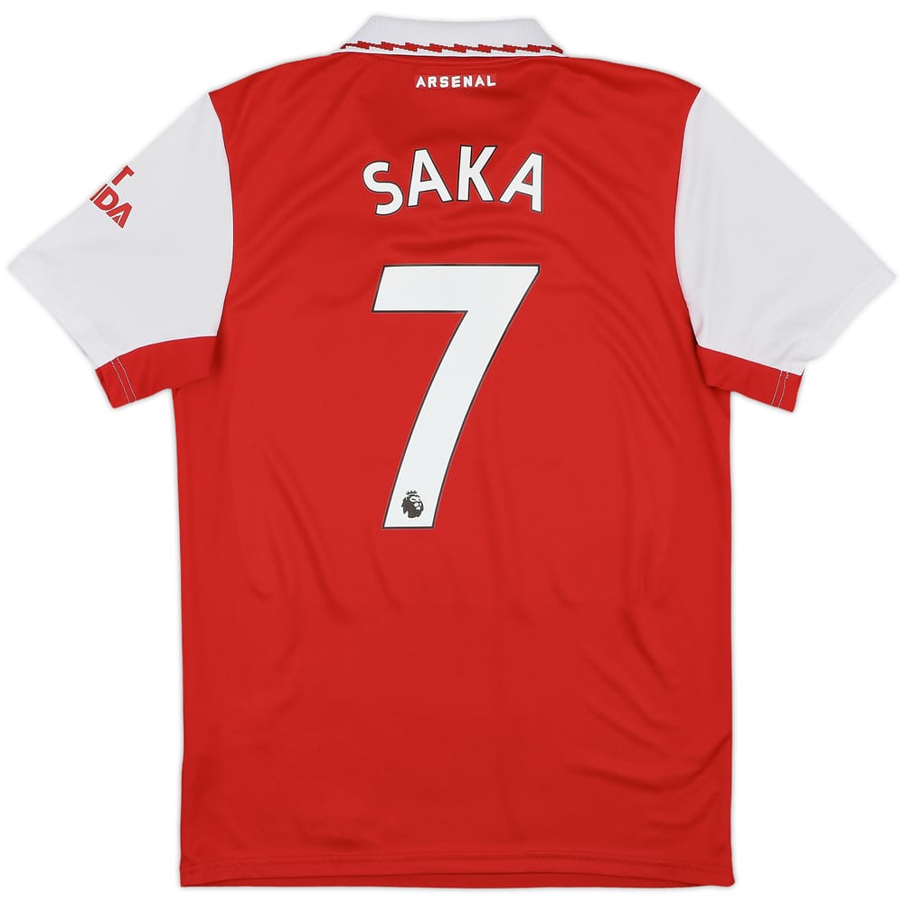2022-23 Arsenal Home Shirt Saka #7 - 6/10 - (M)