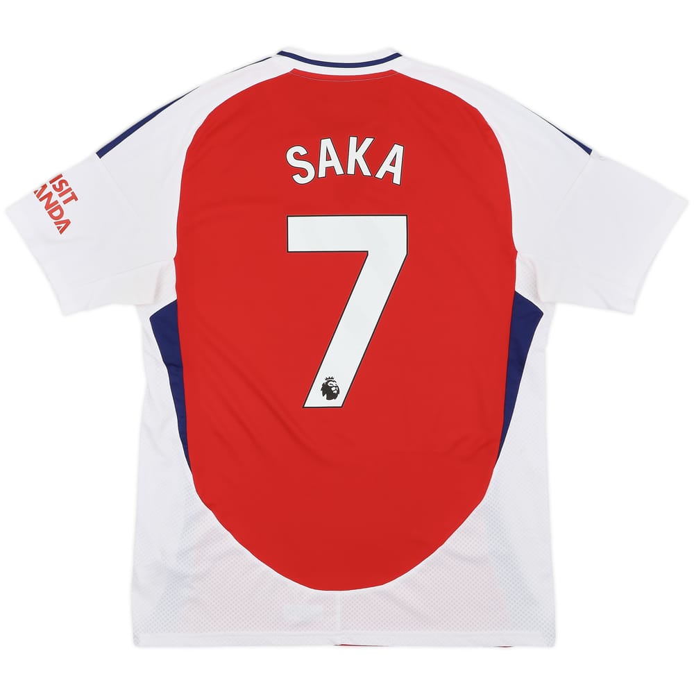 2024-25 Arsenal Home Shirt Saka #7 - 8/10 - (L)