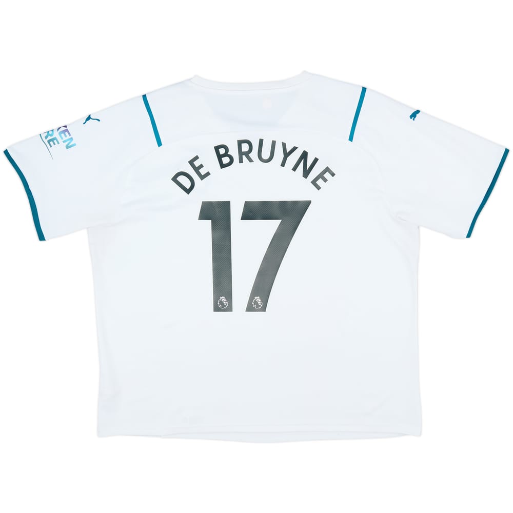 2021-22 Manchester City Away Shirt De Bruyne #17 - 9/10 - (XXL)