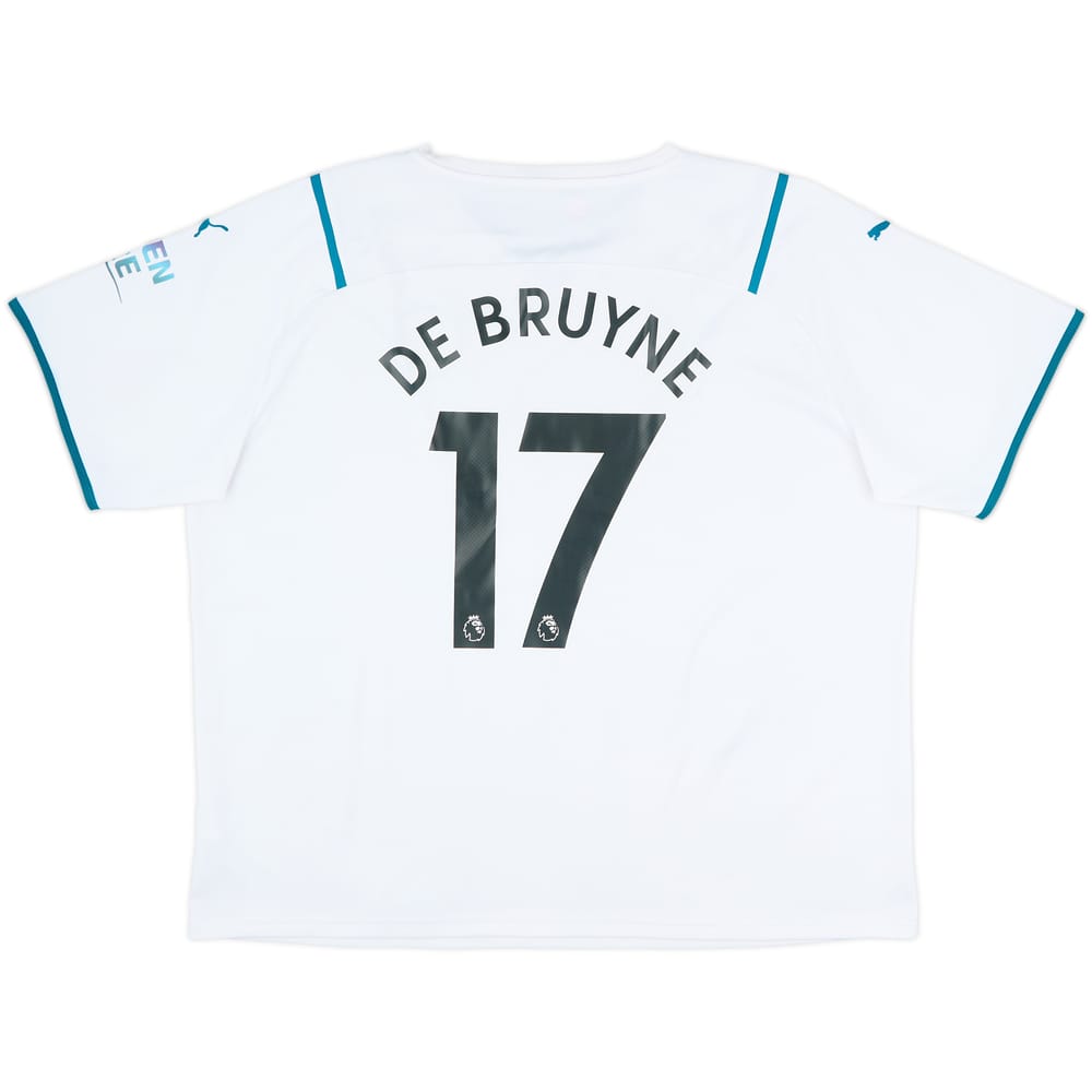 2021-22 Manchester City Away Shirt De Bruyne #17 - 9/10 - (3XL)