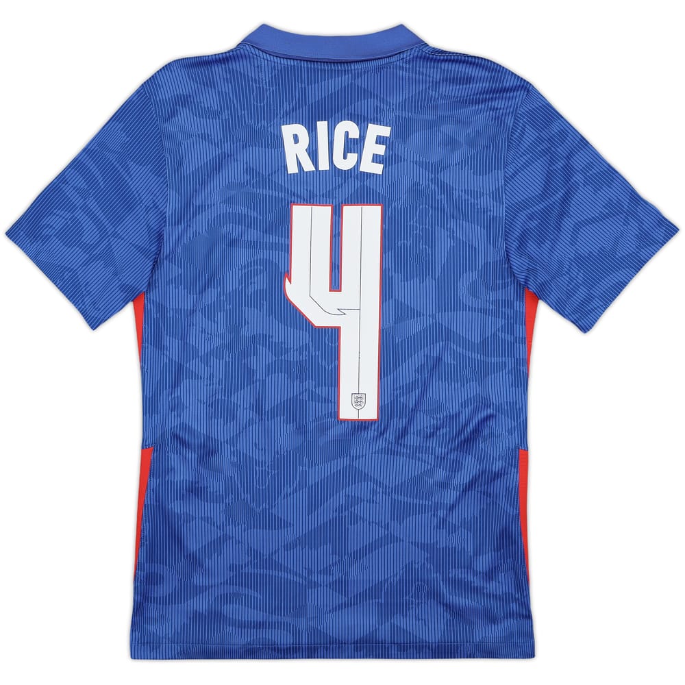 2020-21 England Away Shirt Rice #4 - 9/10 - (S)