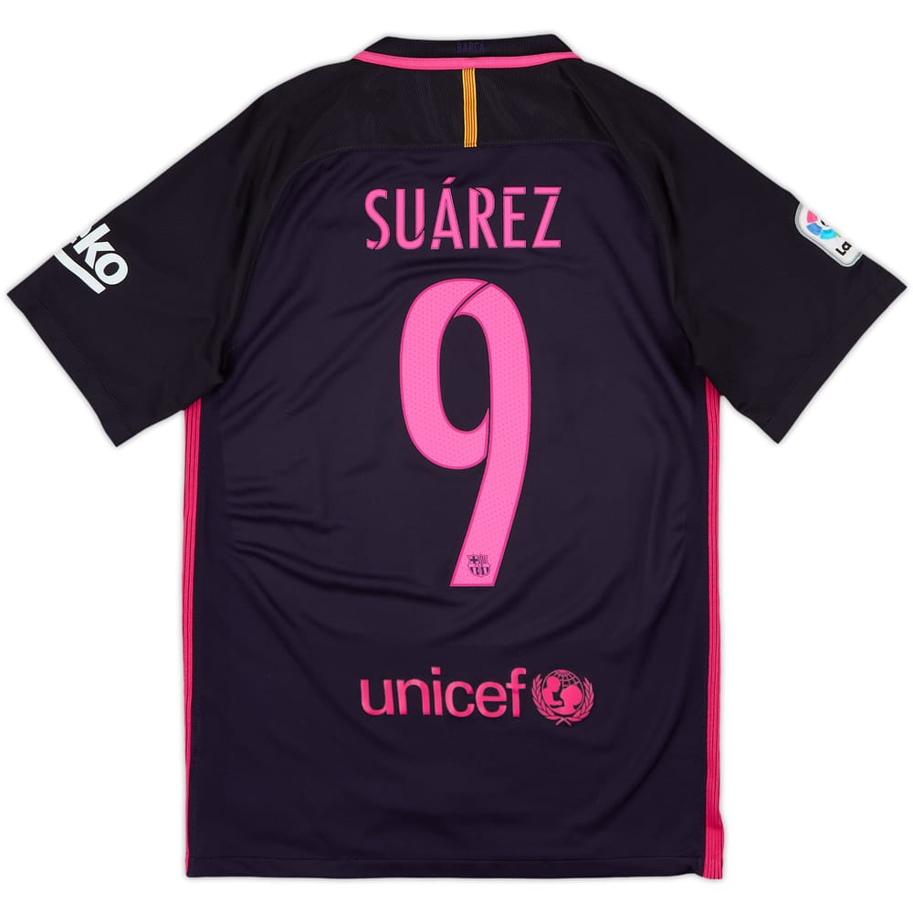 2016-17 Barcelona Away Shirt Suarez #9 - 8/10 - (S)