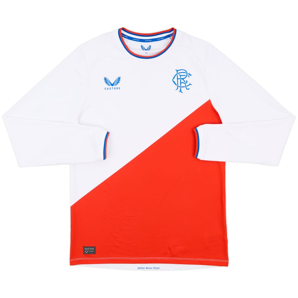 2022-23 Rangers Away L/S Shirt - 9/10 - (M)
