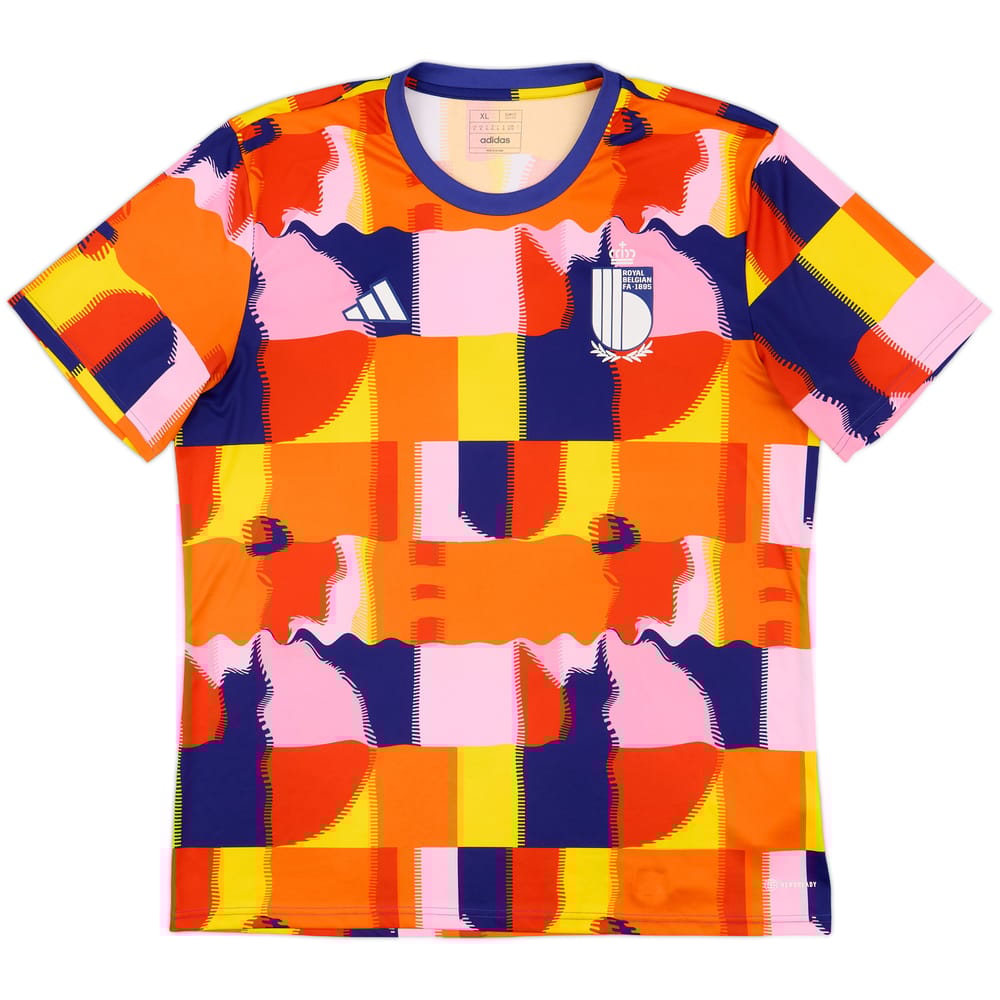 2022-24 Belgium adidas Pre-Match Training Shirt - 10/10 - (XL)