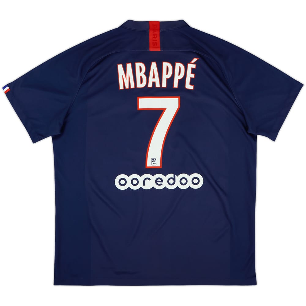 2019-20 Paris Saint-Germain Home Shirt Mbappe #7 - 6/10 - (XL)