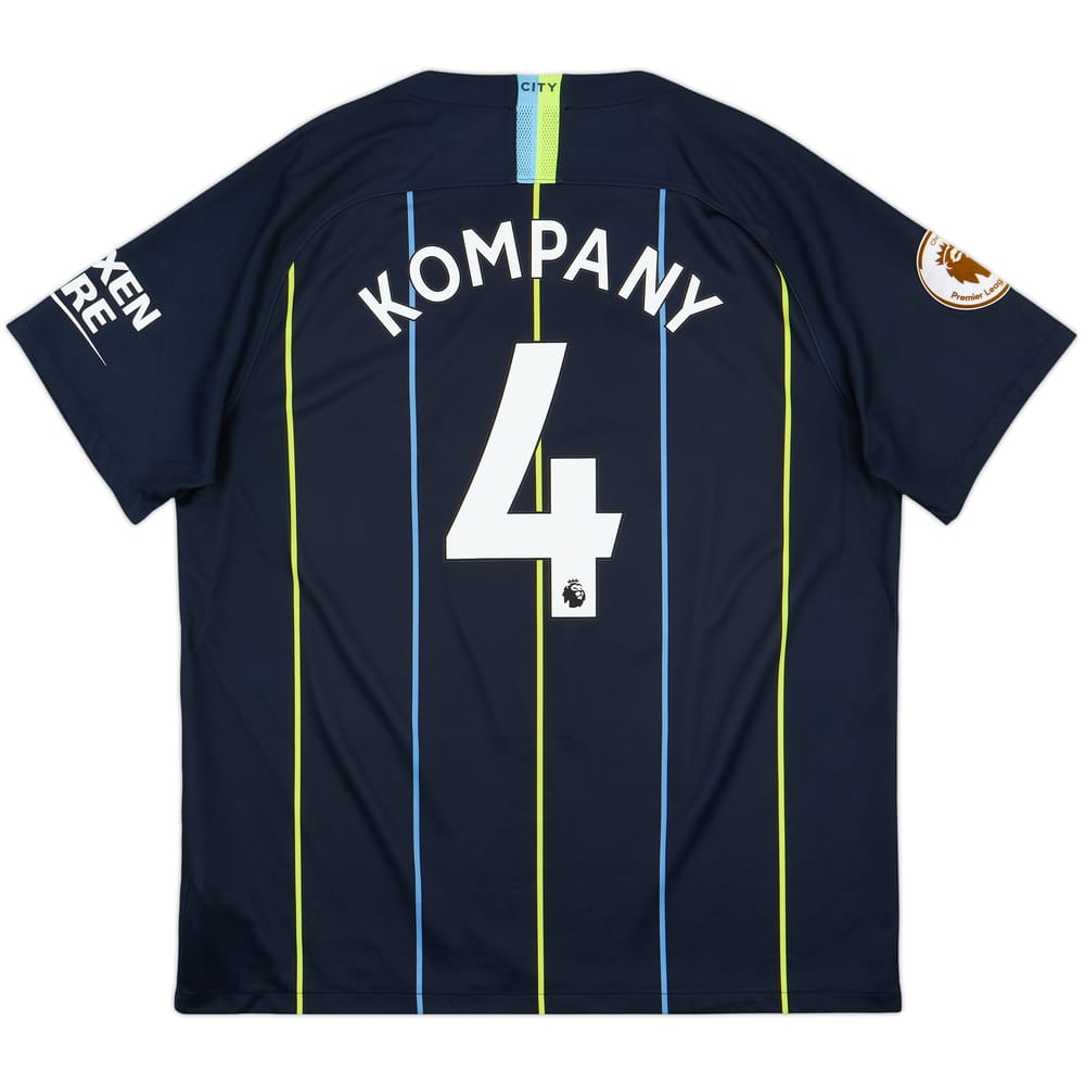 2018-19 Manchester City Away Shirt Kompany #4 - 7/10 - (XL)