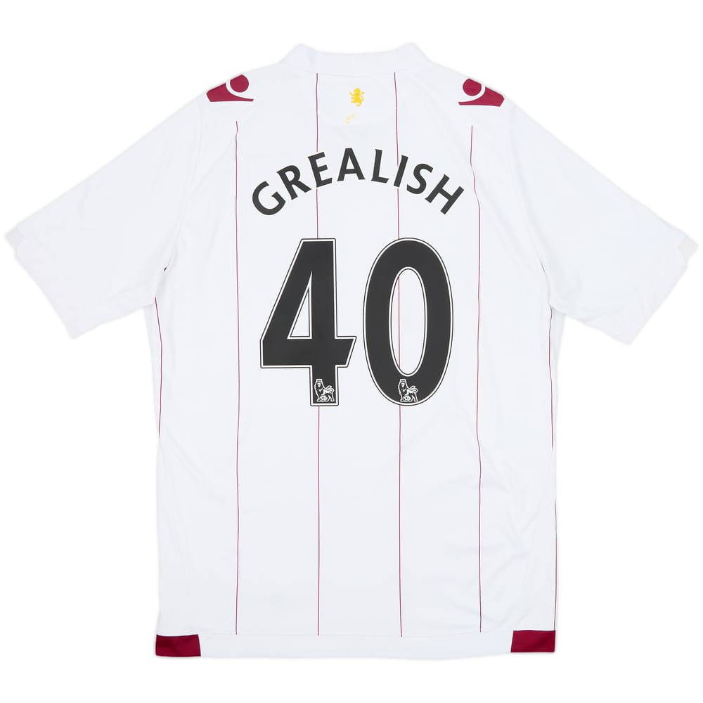 2014-15 Aston Villa Away Shirt Grealish #40 - 6/10 - (XL)