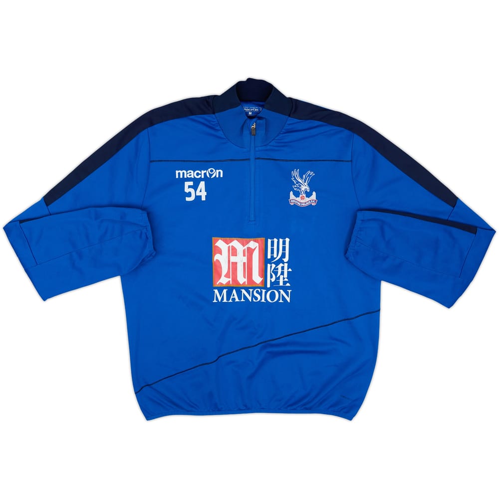 2015-16 Crystal Palace Player Issue Macron 1/4 Zip Training Top #54 - 5/10 - (M)