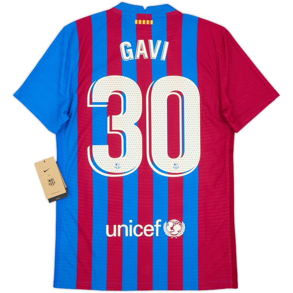 2021-22 Barcelona Authentic Home Shirt Gavi #30 (S)