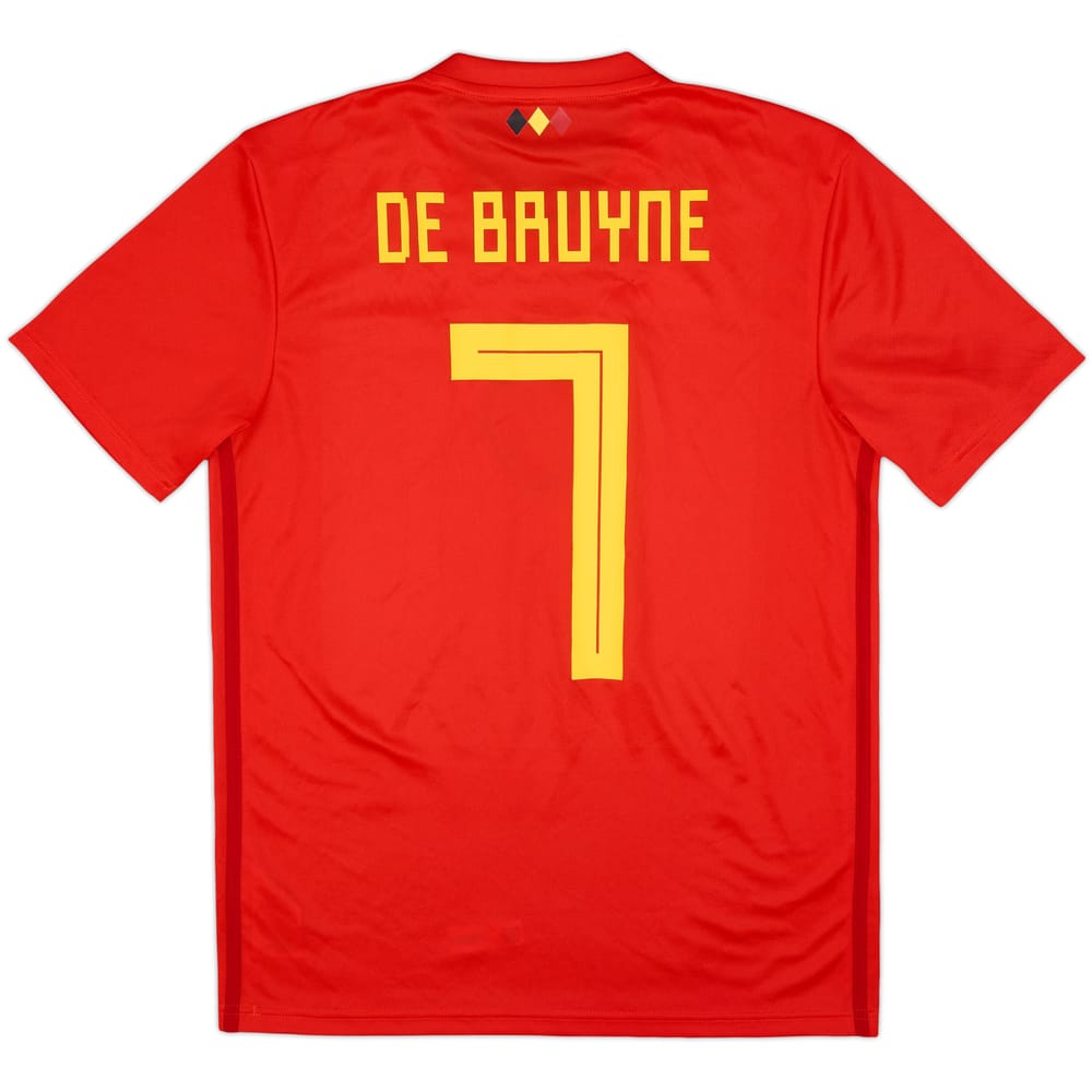 2018-19 Belgium Home Shirt De Bruyne #7 - 9/10 - (S)