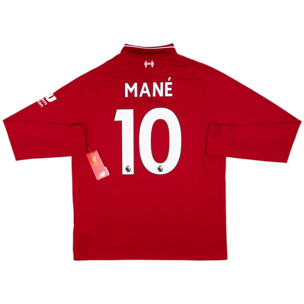 2018-19 Liverpool Home L/S Shirt Mane #10 (M)