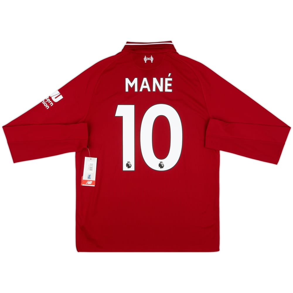 2018-19 Liverpool Home L/S Shirt Mane #10 (S)