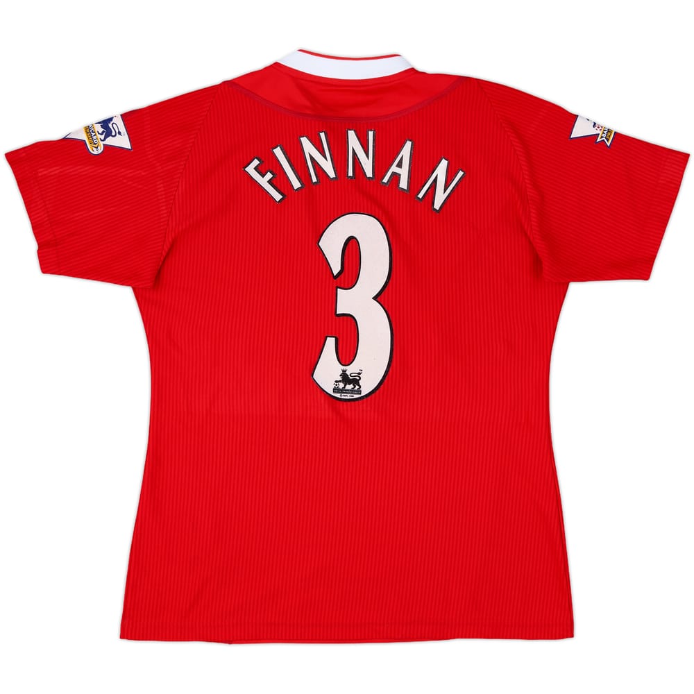 2002-04 Liverpool Home Shirt Finnan #3 - 8/10 - (Women's L)