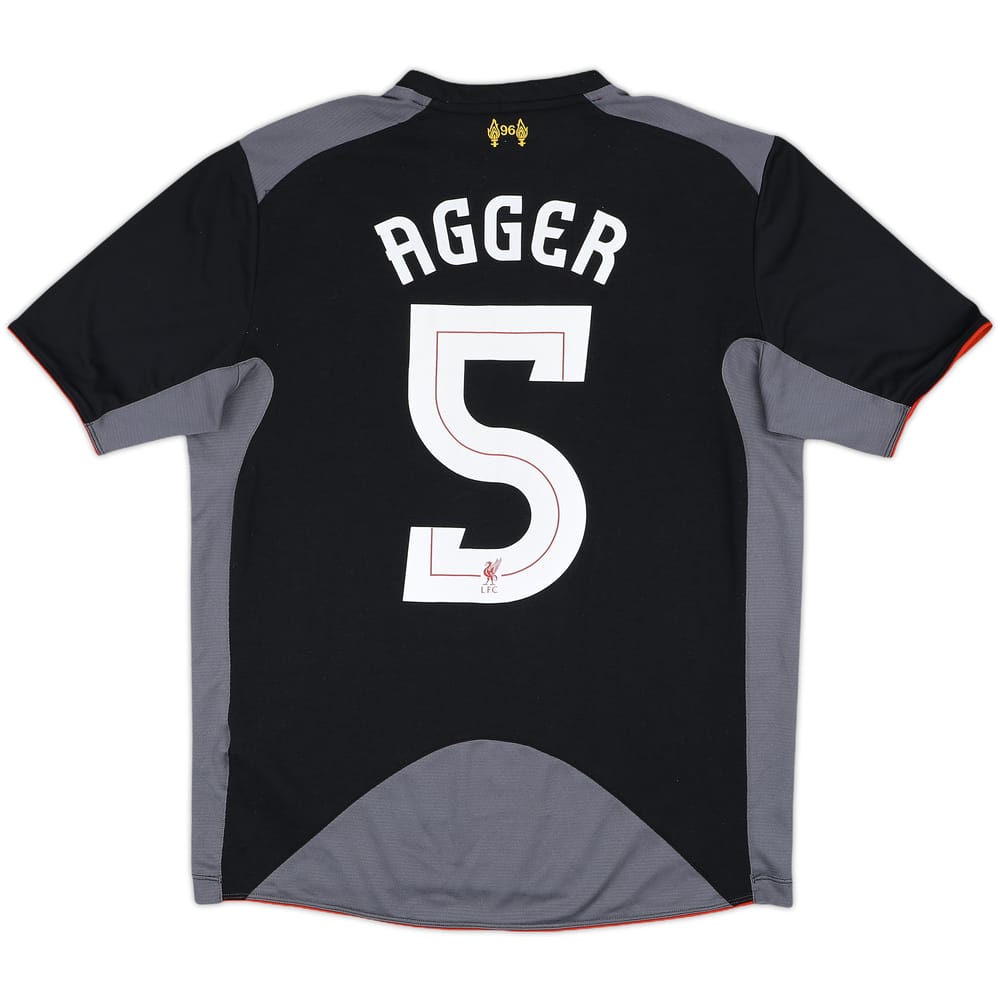 2012-13 Liverpool Away Shirt Agger #5 - 9/10 - (M)