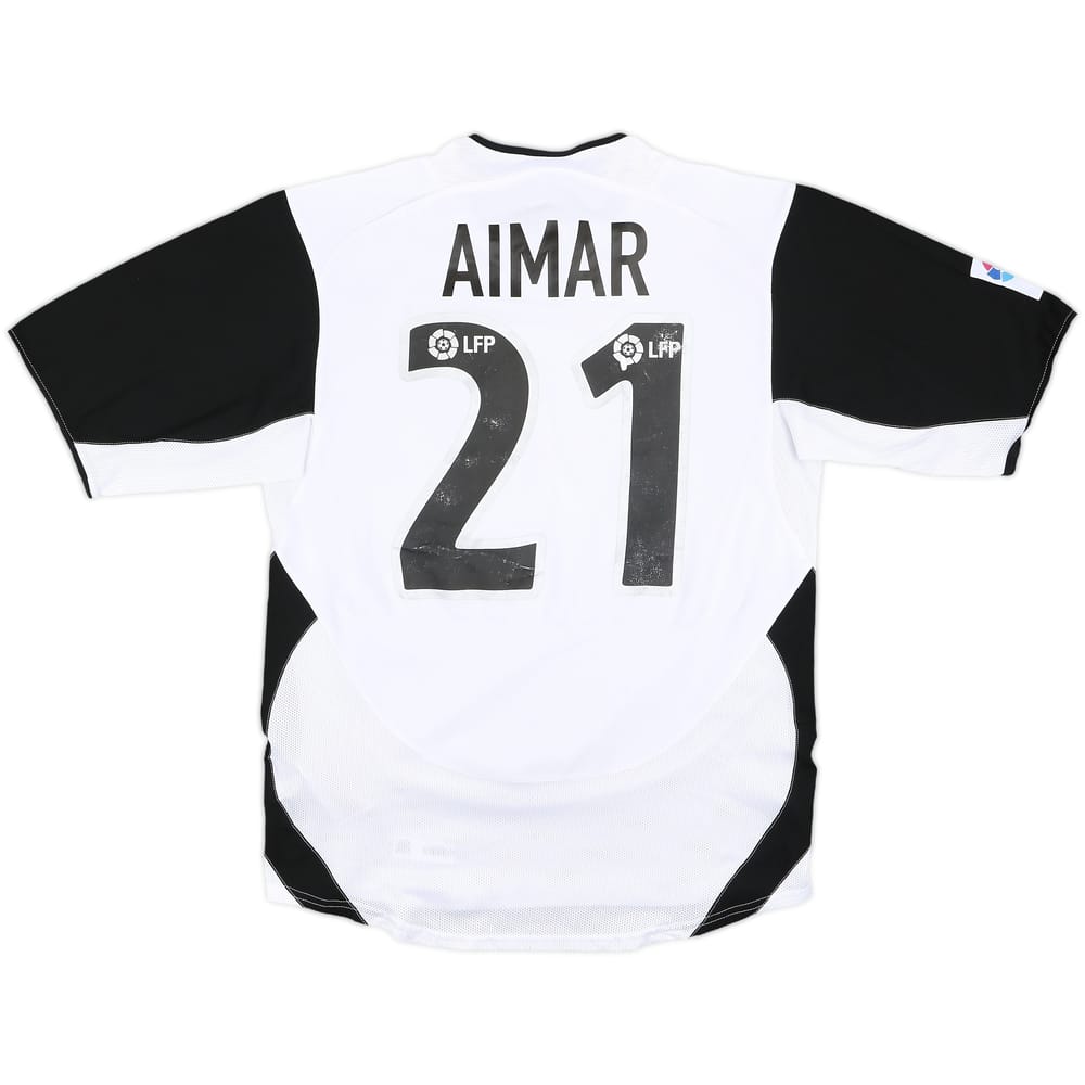 2003-04 Valencia Home Shirt Aimar #21 - 5/10 - (S)