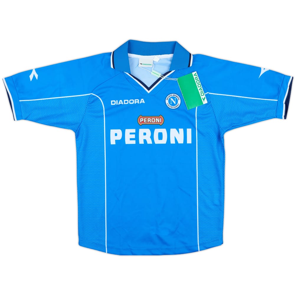 2000-01 Napoli Basic Home Shirt (L.Boys)