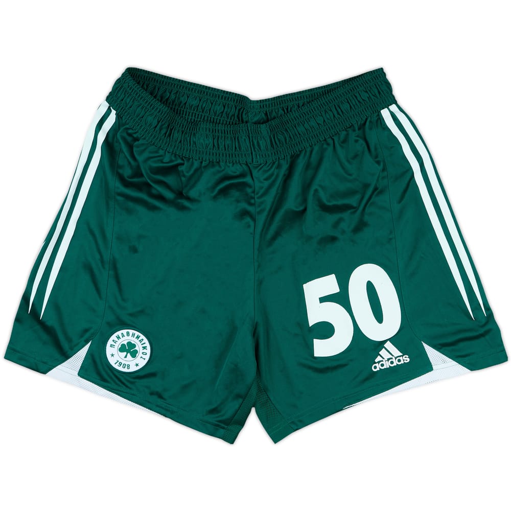 2004-05 Panathinaikos Home Shorts #50 - 8/10 - (L)
