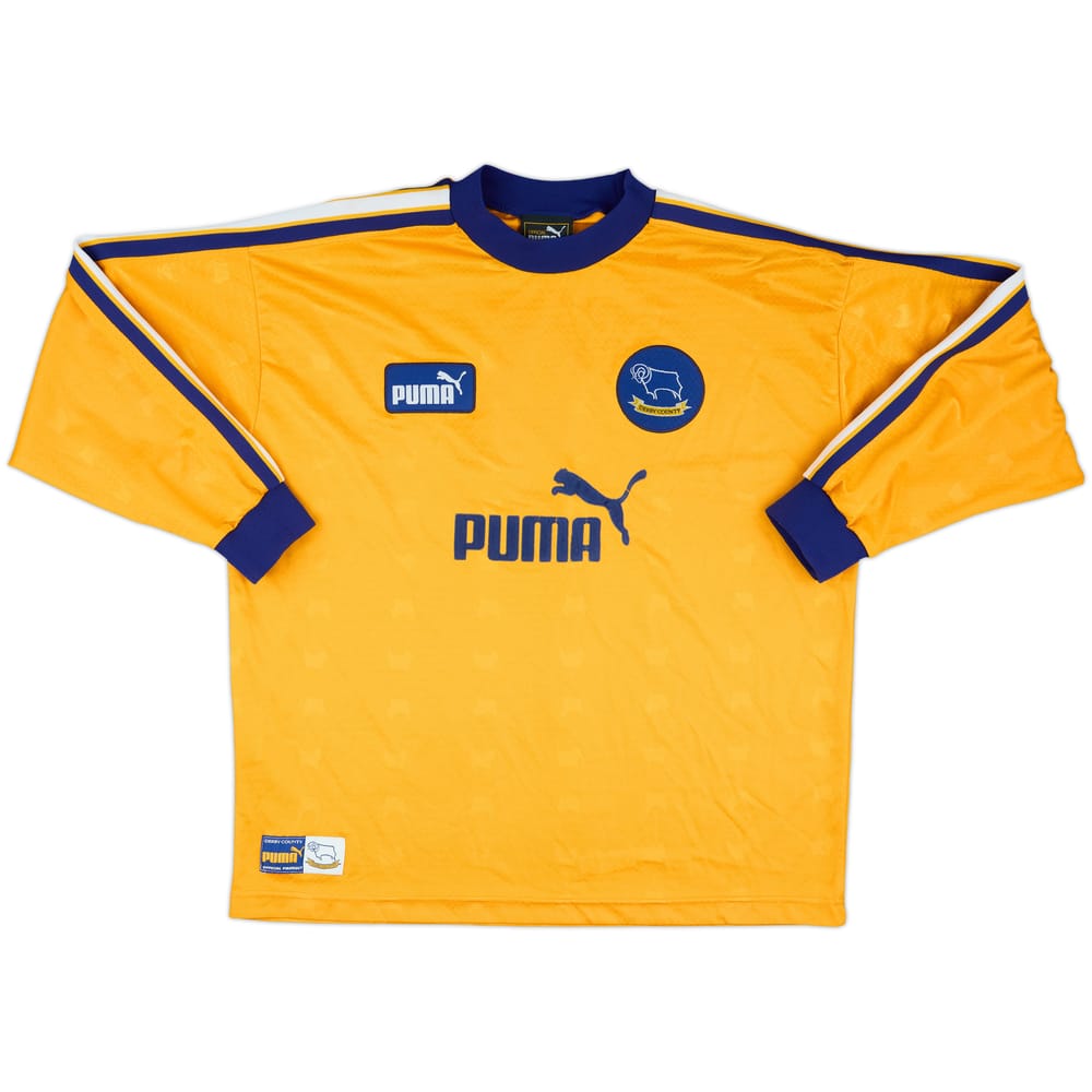 1997-98 Derby County Away L/S Shirt #9 (Wanchope) - 6/10 - (XL)