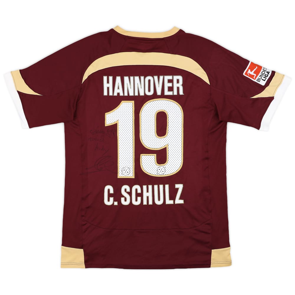 2010-11 Hannover 96 Signed Home Shirt C.Schulz #19 - 7/10 - (XL)