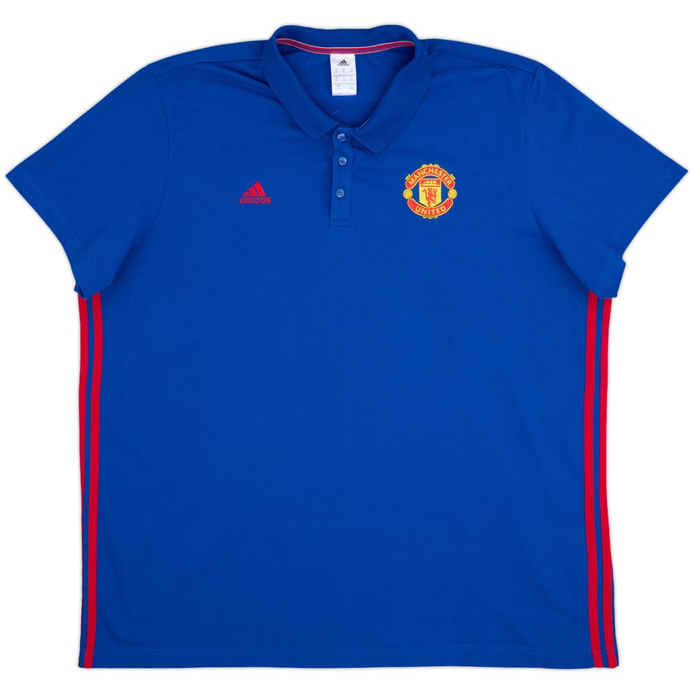 2016-17 Manchester United adidas Polo Shirt - 8/10 - (3XL)