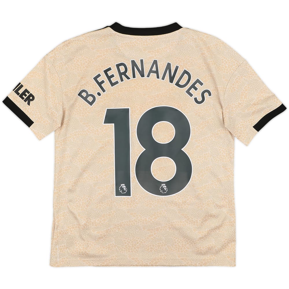 2019-20 Manchester United Away Shirt B.Fernandes #18 - 10/10 - (L.Boys)