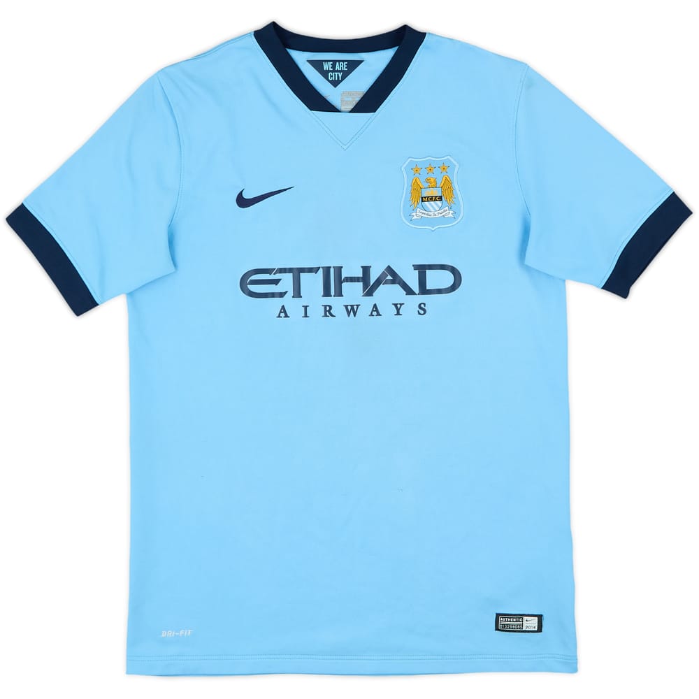 2014-15 Manchester City Home Shirt - 7/10 - (XL.Boys)