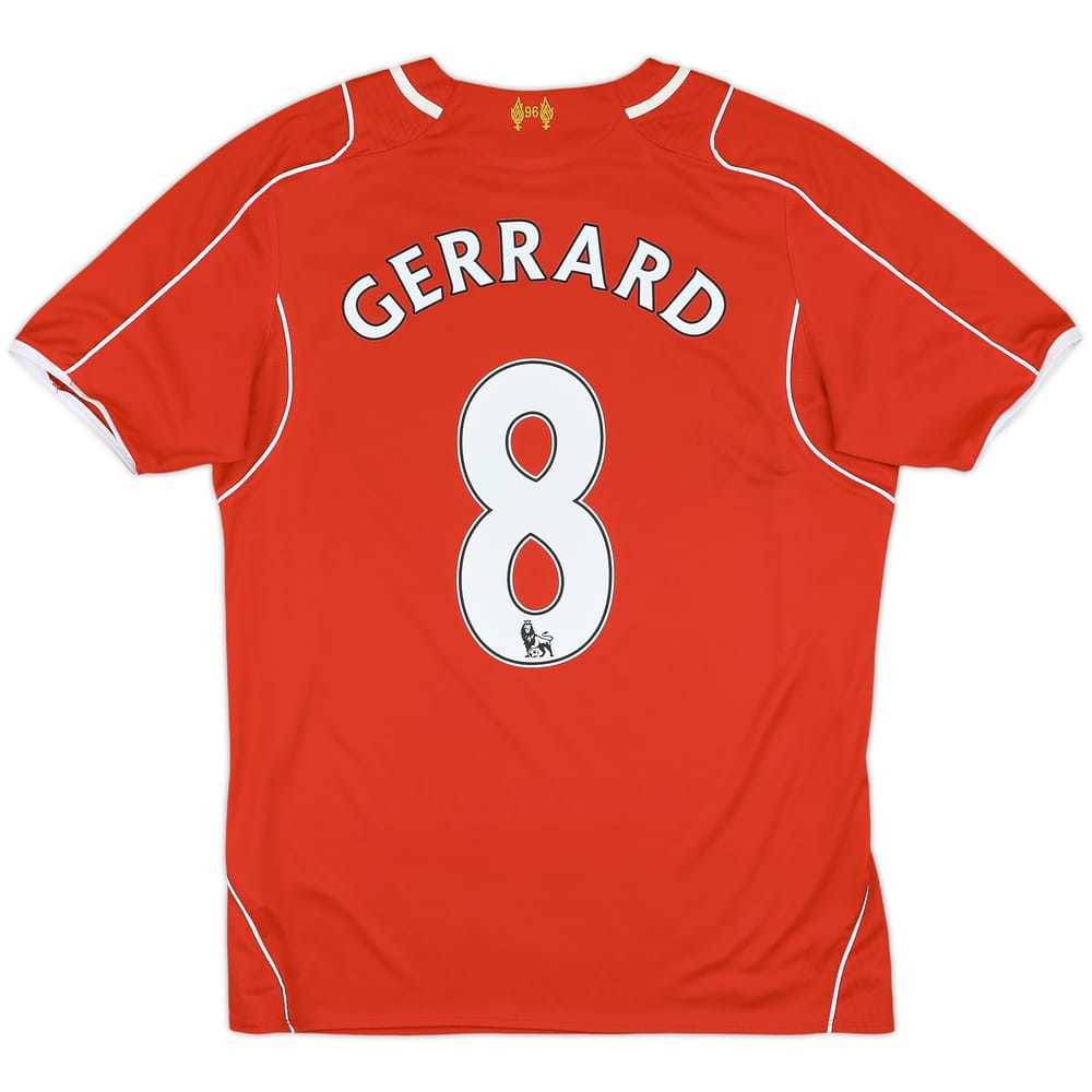 2014-15 Liverpool Home Shirt Gerrard #8 - 6/10 - (M)