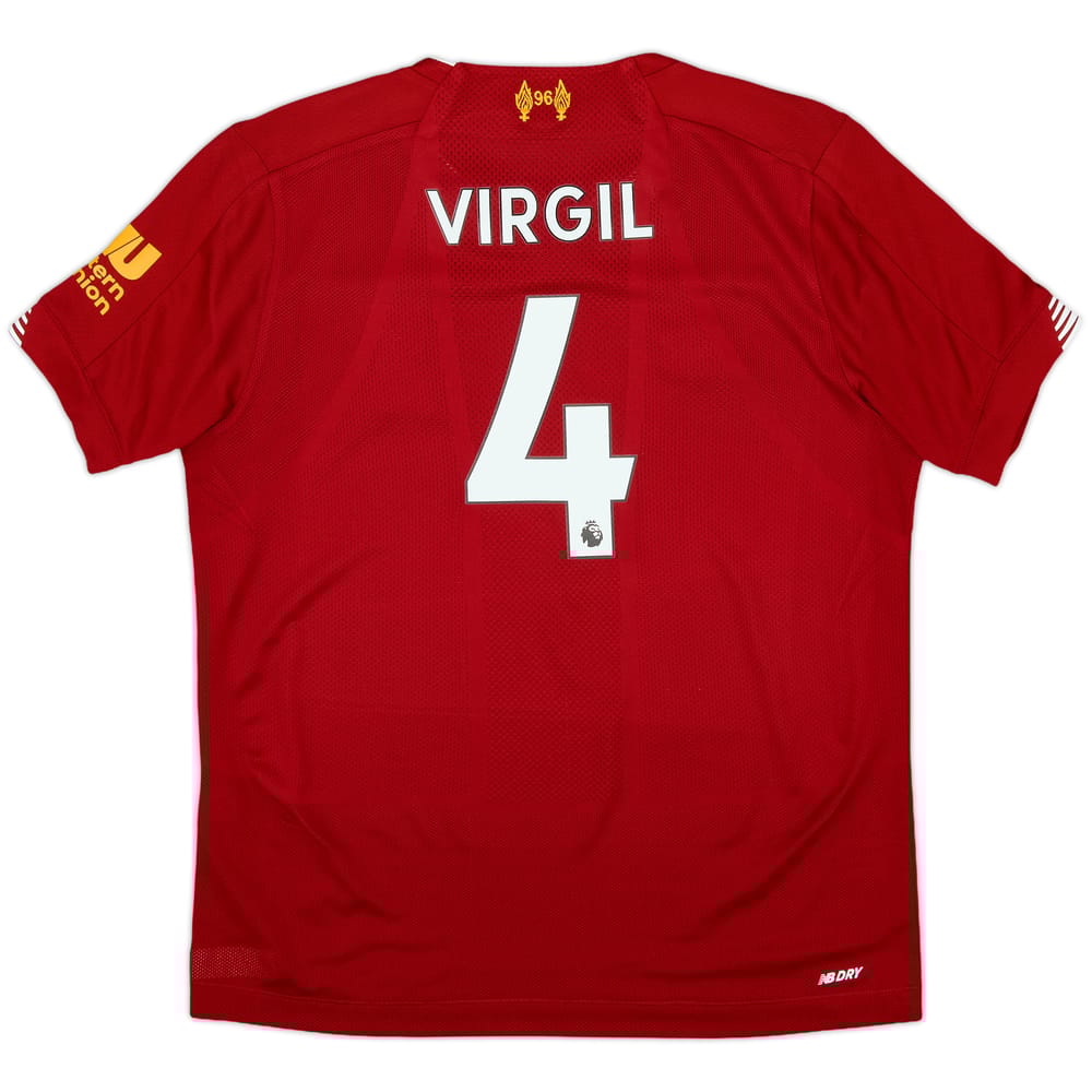 2019-20 Liverpool Home Shirt Virgil #4 - 10/10 - (L.Boys)