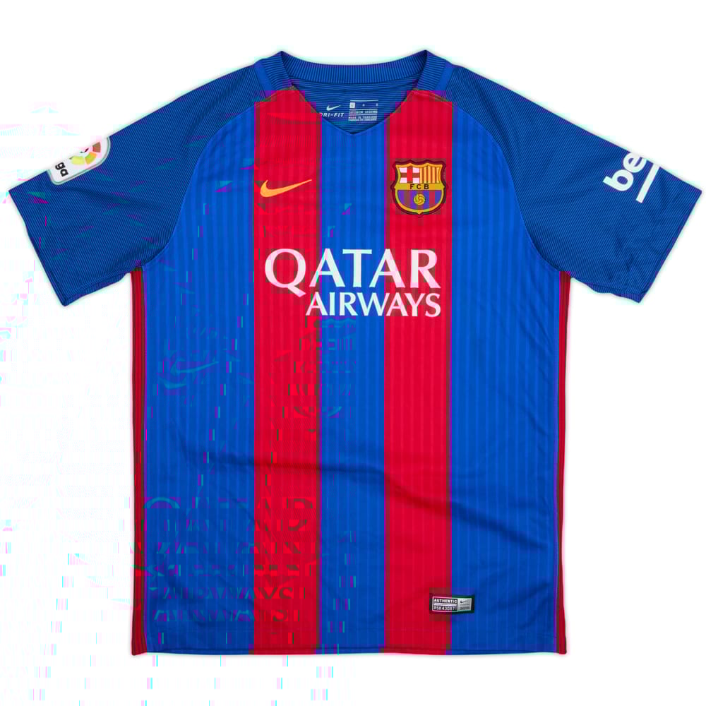 2016-17 Barcelona Home Shirt - 9/10 - (L.Boys)