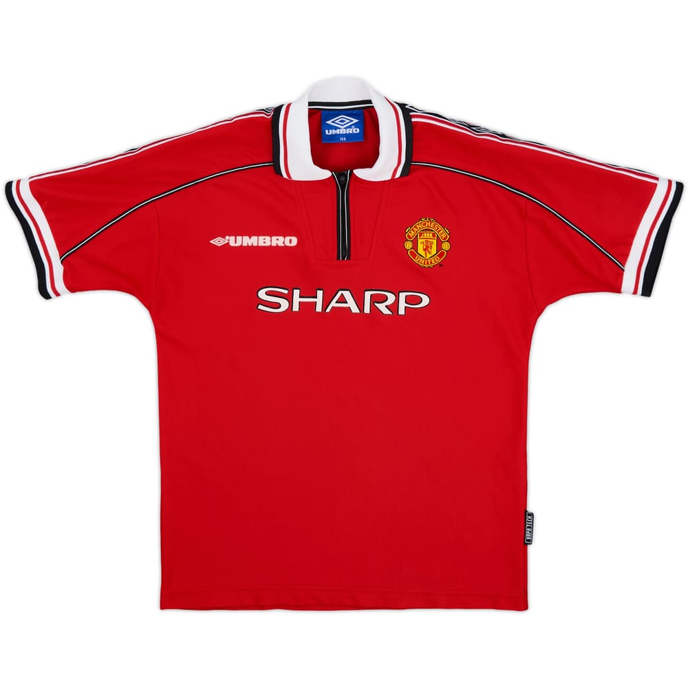 1998-00 Manchester United Home Shirt - 8/10 - (L.Boys)
