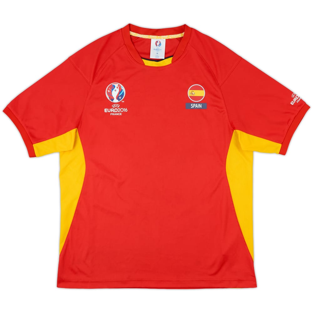 Spain Euro 2016 Fan Leisure Shirt - 8/10 - (M)