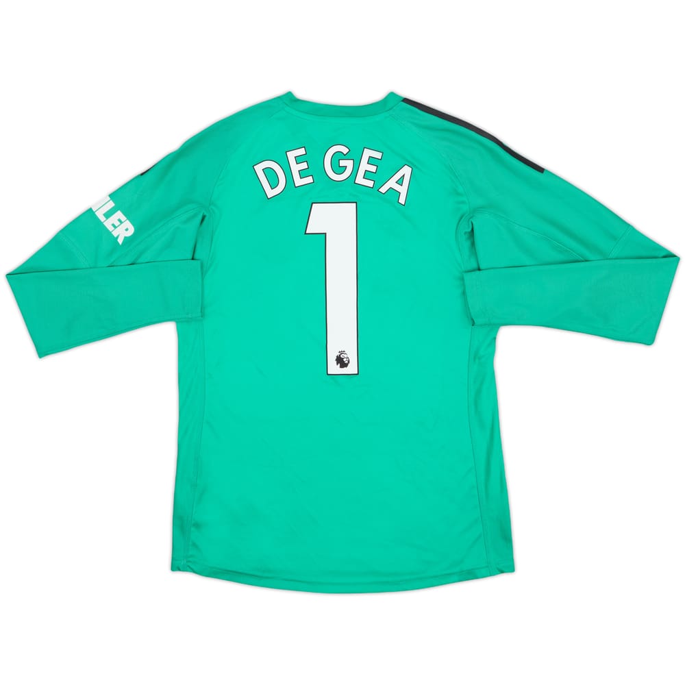 2018-19 Manchester United Home GK Shirt De Gea #1 - 7/10 - (L.Boys)