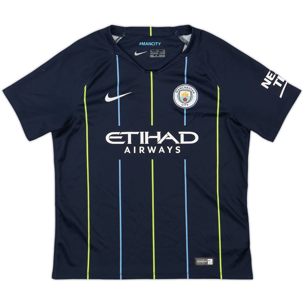 2018-19 Manchester City Away Shirt - 8/10 - (S.Boys)