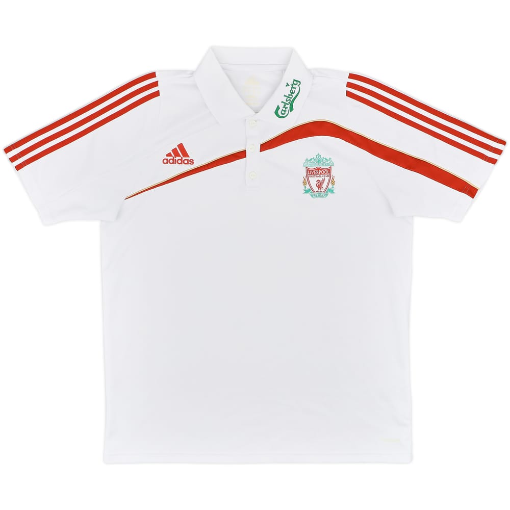 2009-10 Liverpool adidas Polo Shirt - 9/10 - (L)