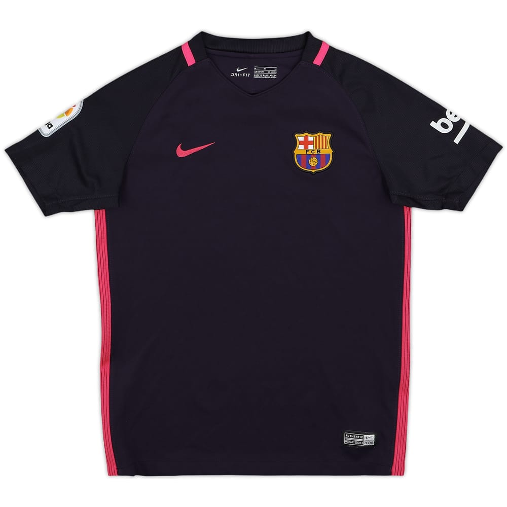 2016-17 Barcelona Away Shirt - 10/10 - (M.Boys)