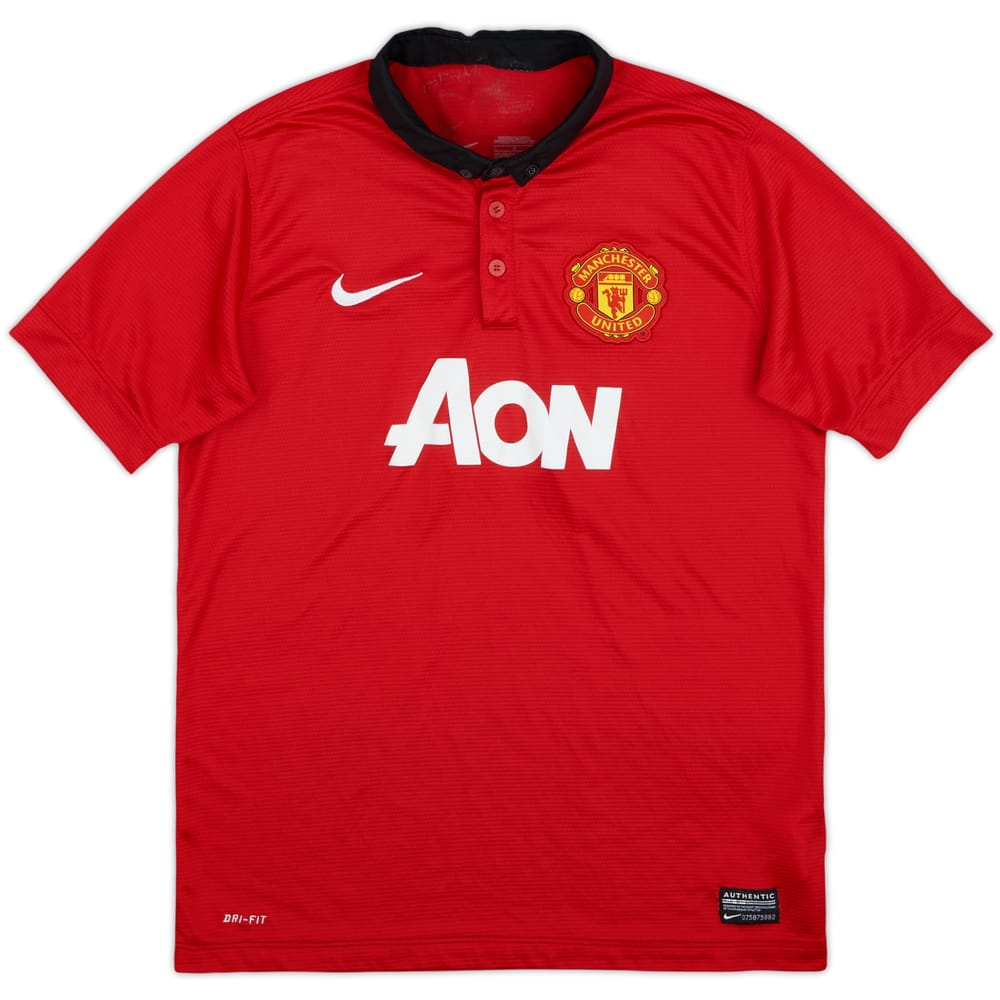 2013-14 Manchester United Home Shirt - 9/10 - (L.Boys)