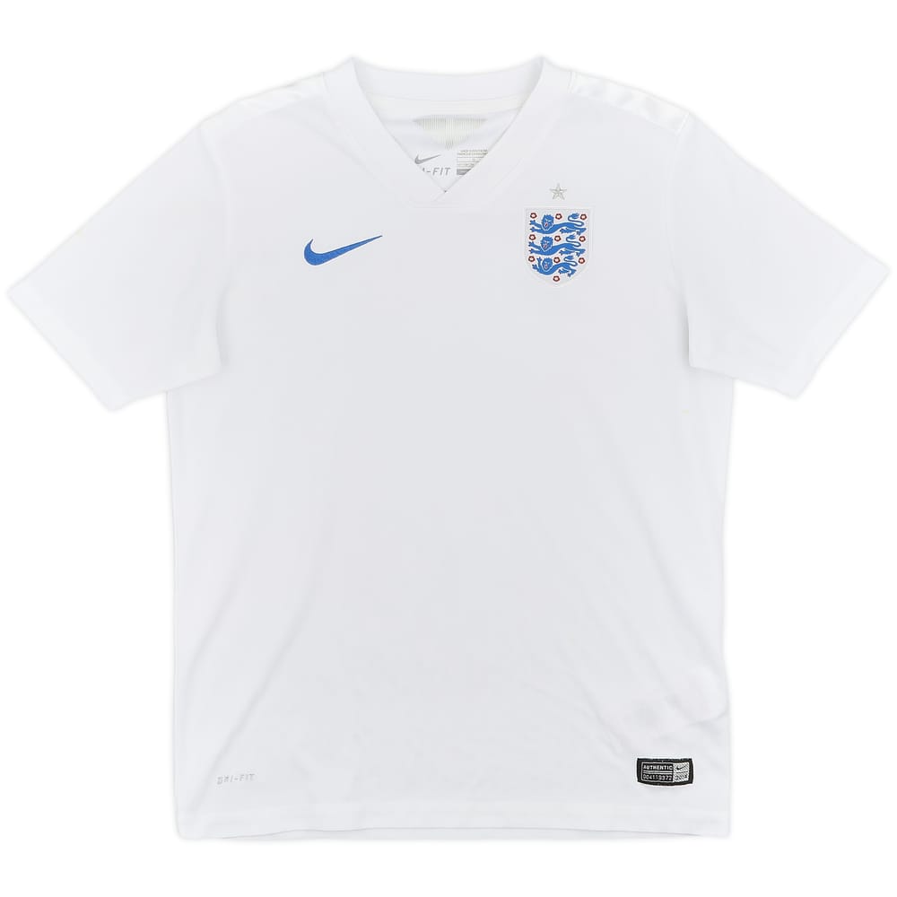 2014-15 England Home Shirt - 5/10 - (L.Boys)