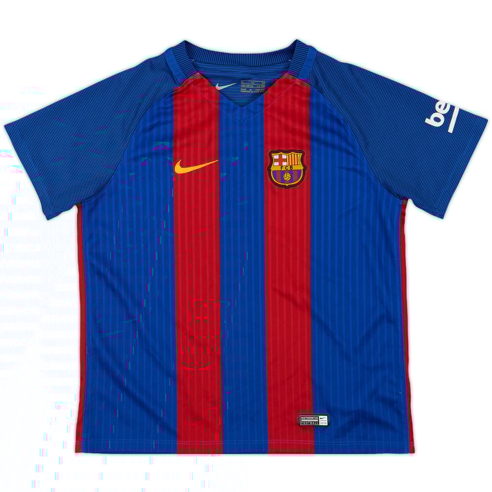 2016-17 Barcelona Home Shirt - 8/10 - (S.Boys)