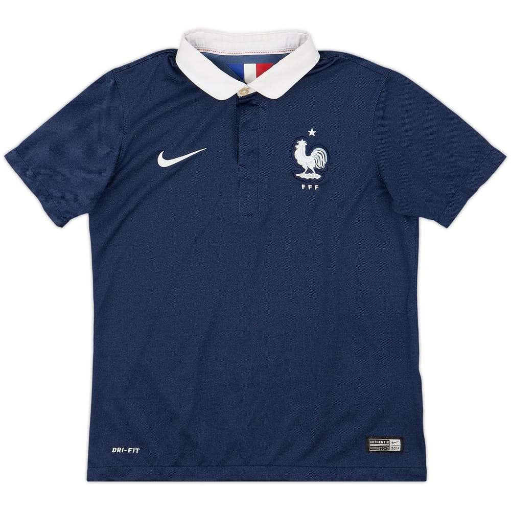 2014-15 France Home Shirt - 9/10 - (M.Boys)