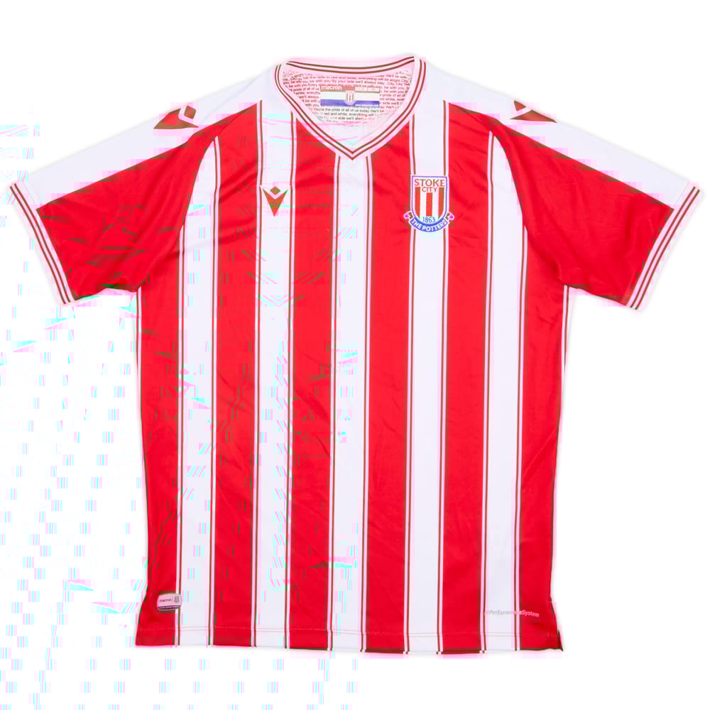 2020-21 Stoke City Home Shirt - 8/10 - (L.Boys)